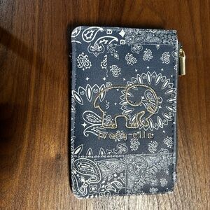 Ivory ella paisley print card holder
